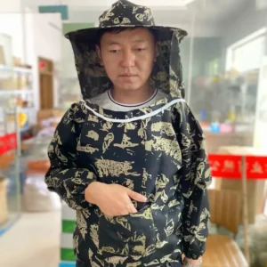 Beekeeping Protective Jacket Smock Suit Bee Keeping Sleeve Beekeeper Breathable Clothes Clothing Veil Dress With Hat Equip Suit