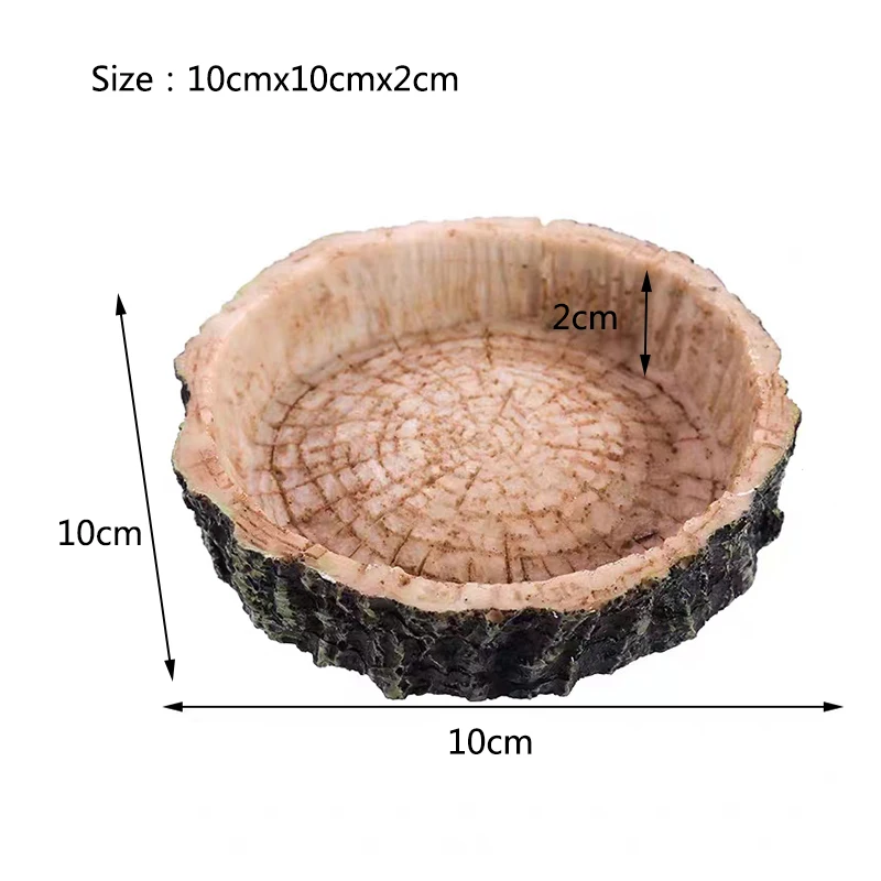 Pet Reptile Feeder Bowl Resin Aquarium Basin Food Water Pot Reptile Turtle Tortoise Scorpion Lizard Crabs Supplies Dropshipping - Image 12
