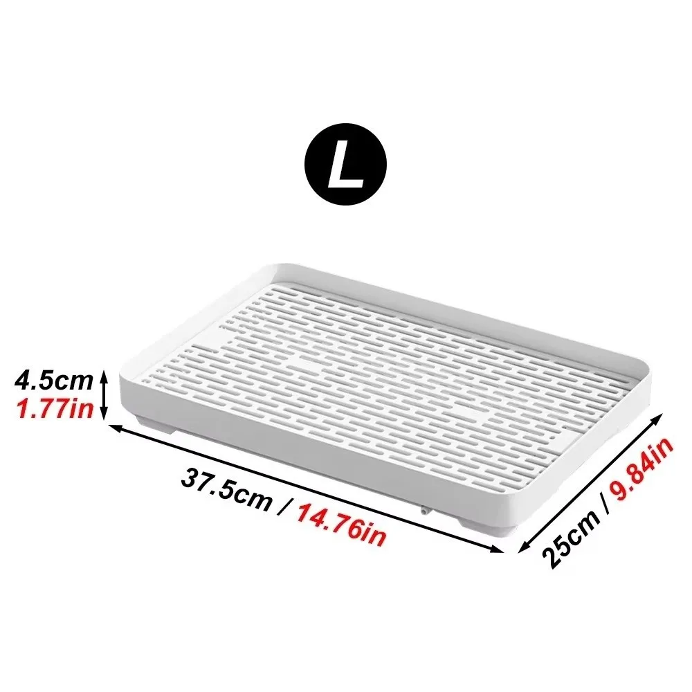 New Small Rabbit Litter Box Plastic Double-layer Pet Toilet Tray Rectangular Bunnie Corner Toilet Box For Ferret Hamster - Image 4