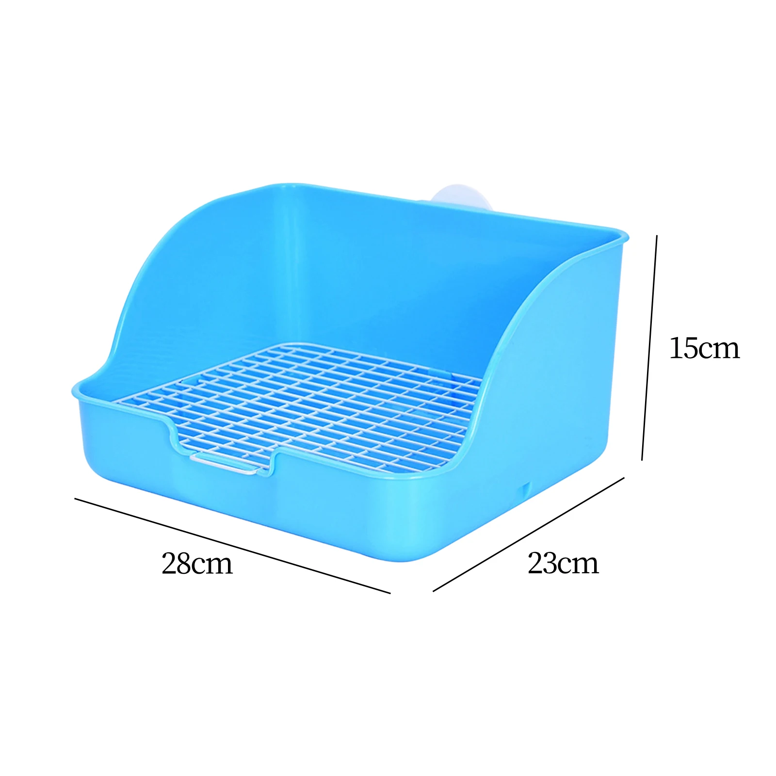 PP Plastic Rabbit Litter Box Rectangular Pet Toilet Chinchillas Bunny Potty Trainer Corner Small Animal Litter Pee Pan - Image 7