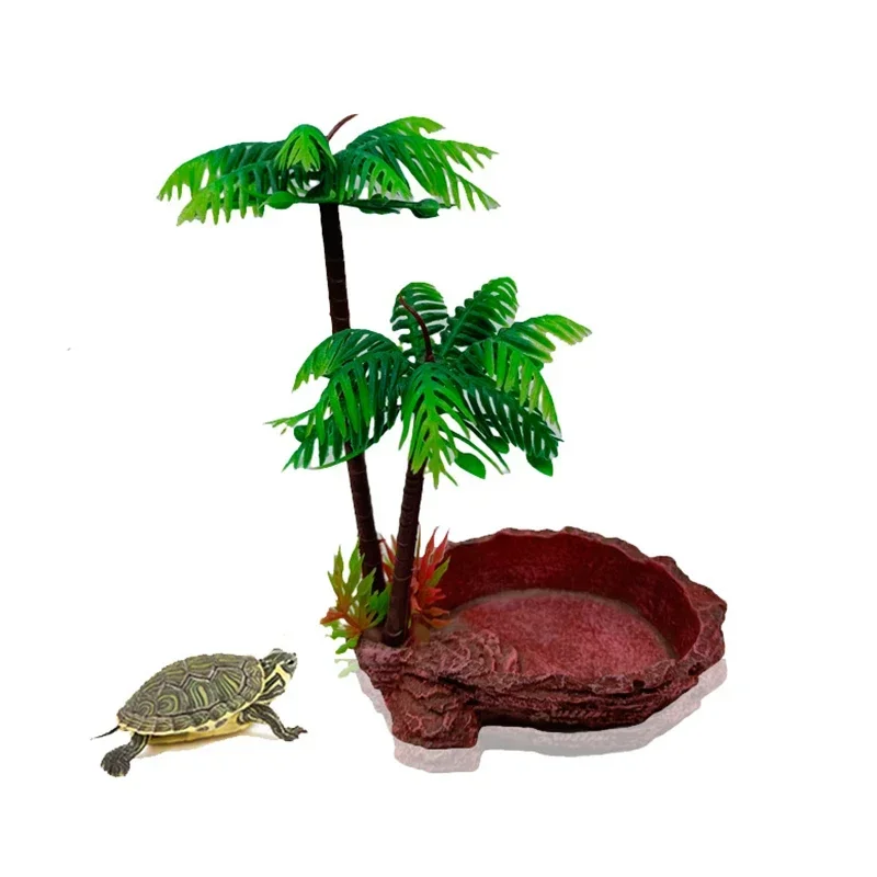 Pet Reptile Feeder Bowl Resin Aquarium Basin Food Water Pot Reptile Turtle Tortoise Scorpion Lizard Crabs Supplies Dropshipping - Image 8