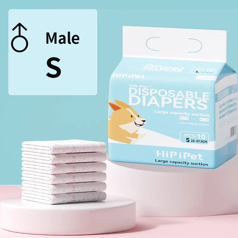 10Pcs Disposable Pet Diapers for Males Females Dogs Absorbent Doggy Disposable Underwear Physiological Pants for Dogs Puppy - Image 9