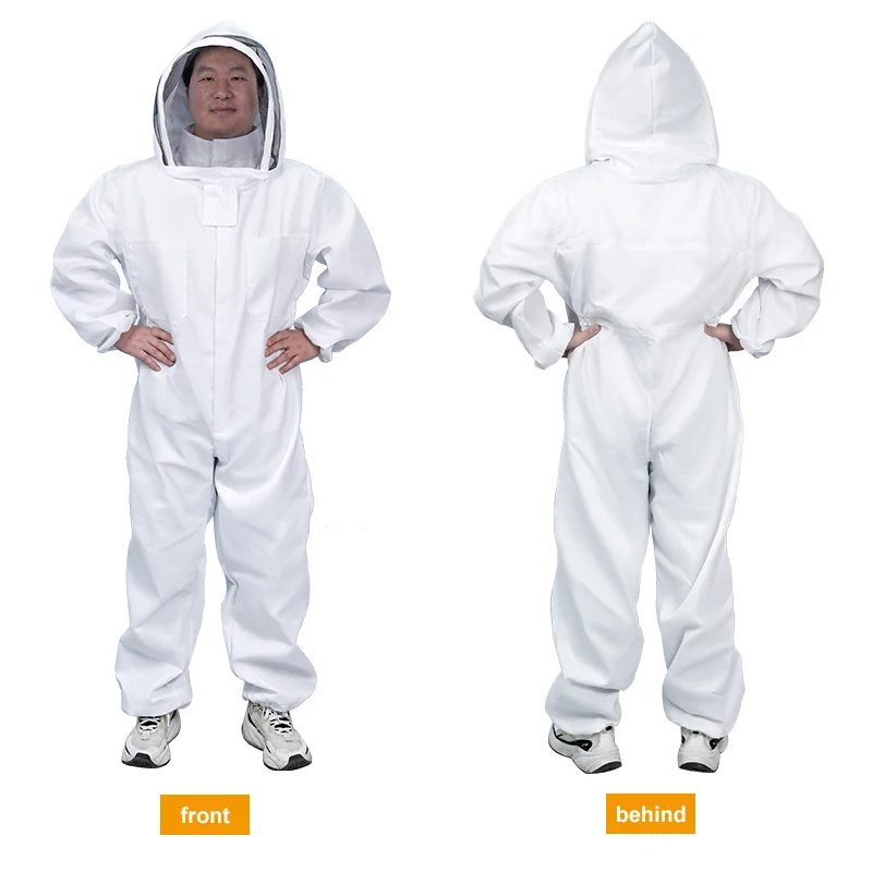 1pc Full Body Beekeeping Clothes Professional Beekeepers Clothes Protection Professional Beekeeping Suit Safty Veil Unisex - Image 4