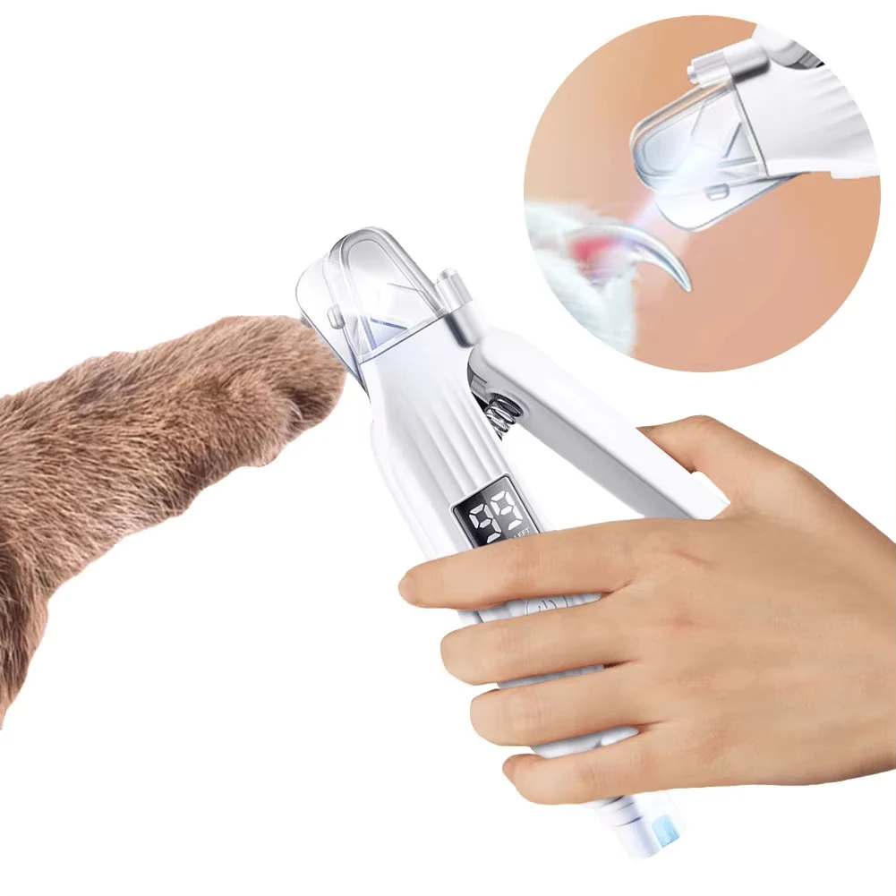 2 in 1 Electric Pet Nail Trimmer with LED Lights Pet Nail Grinder Dog Nail Trimmer and Grinder for Small Medium Large Dogs/Cats - Image 4
