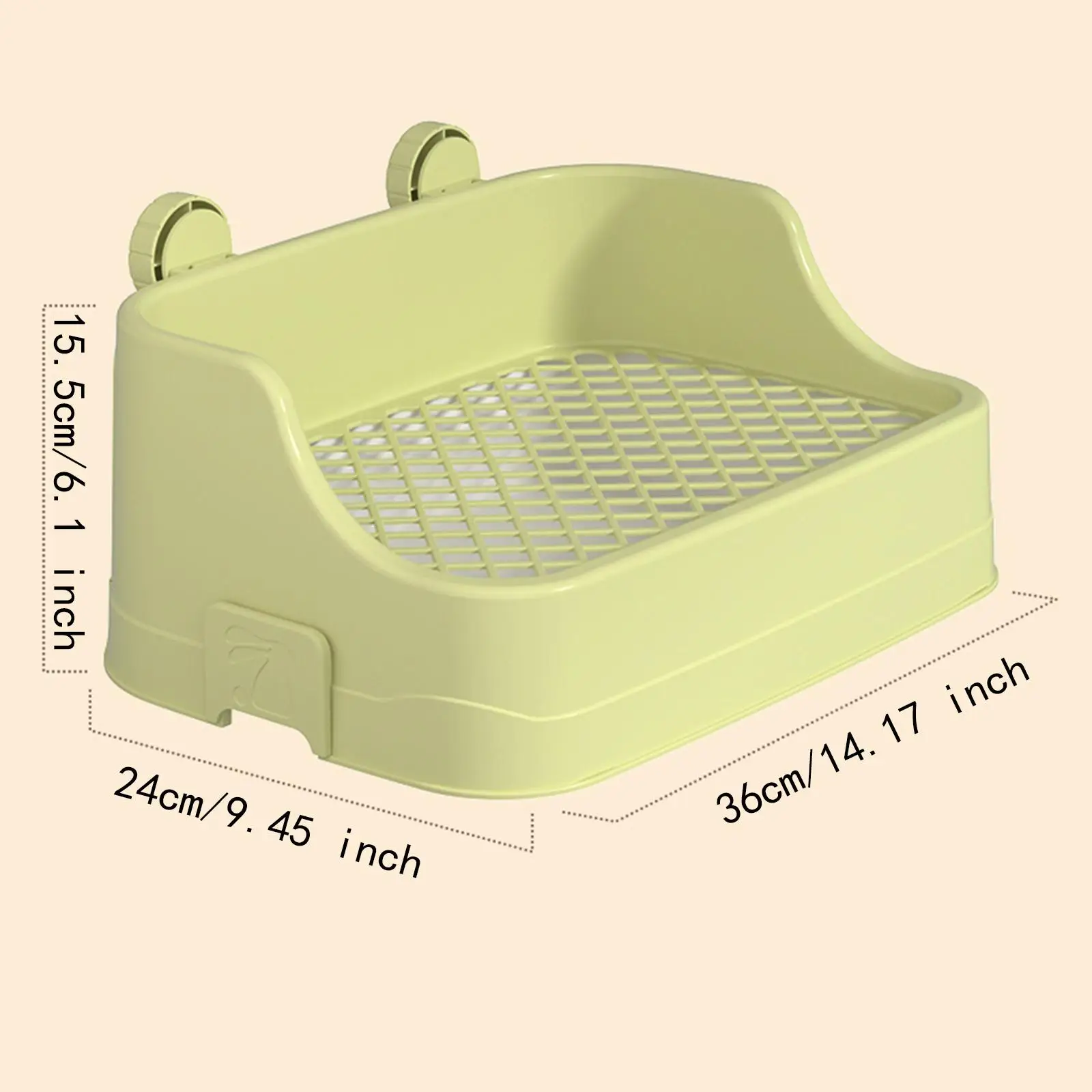 Large Capacity Rabbits Litter Box Rectangular Bunny Potty Corner for Guinea Pigs Chinchillas Small Pet Cleanging Tools - Image 7