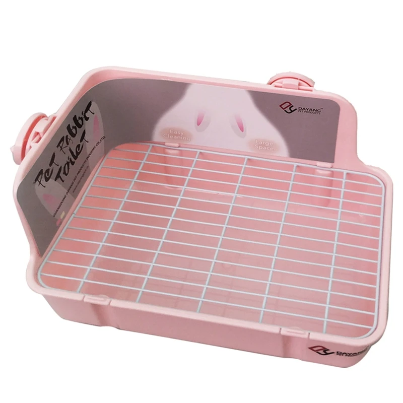 Rabbit Litter Box Toilet for Small Animal Corner Litter Pan Bunny Potty Trainer - Image 8