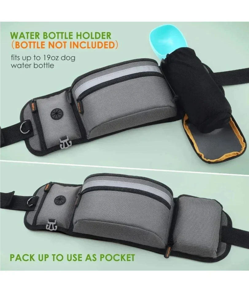 Dog Treat Pouch for Training Outdoor Dog Treat Pouch Training Feeding Bag Large Capacity Pet Trainer Reward Waist Bag Dog Supply - Image 4