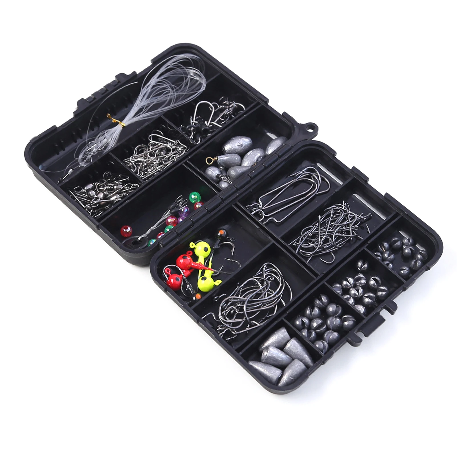 Fishing Accessories Kits Bass Trout Fishing Tackle Kit Jig Heads Hooks Fishing Swivels Fishing Weights Fishing Tackle Kit - Image 2
