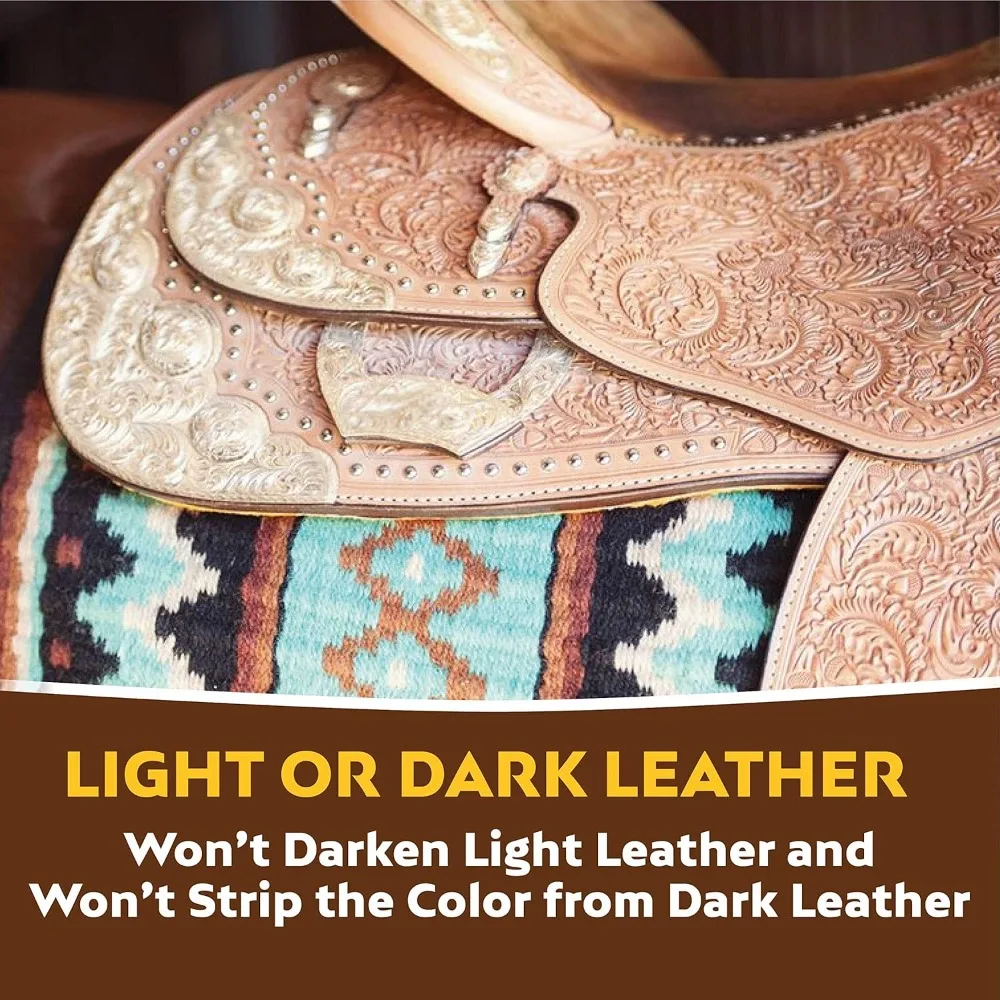Premium Leather Saddle Cream Revitalize & Restore Deep Conditioning Waterproofing & Shine Enhancer for Horse Saddle Tack & Gear - Image 5