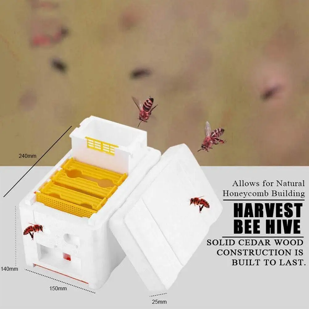 1PCS Beehive Beekeeping Box Foam Bee Breeding Box Queen King Bee Hives Boxes Pollination Bee House Beekeeping Equipment - Image 2
