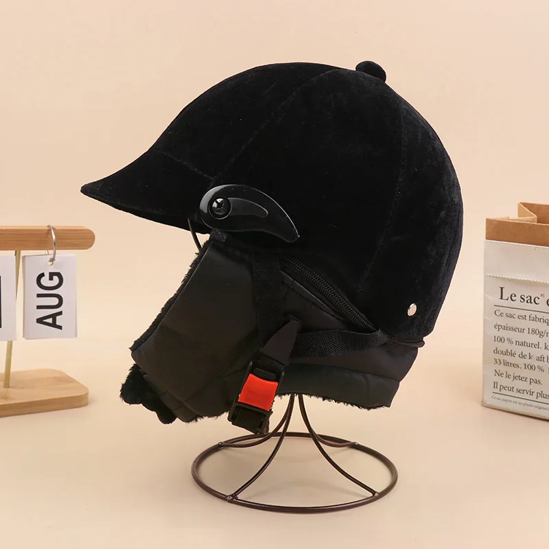 Horse Riding Helmet Professional Unisex Classic Horse Riding Cap Protective Gear Outdoor Adjustable Sports Equestrian Hat Cap - Image 4