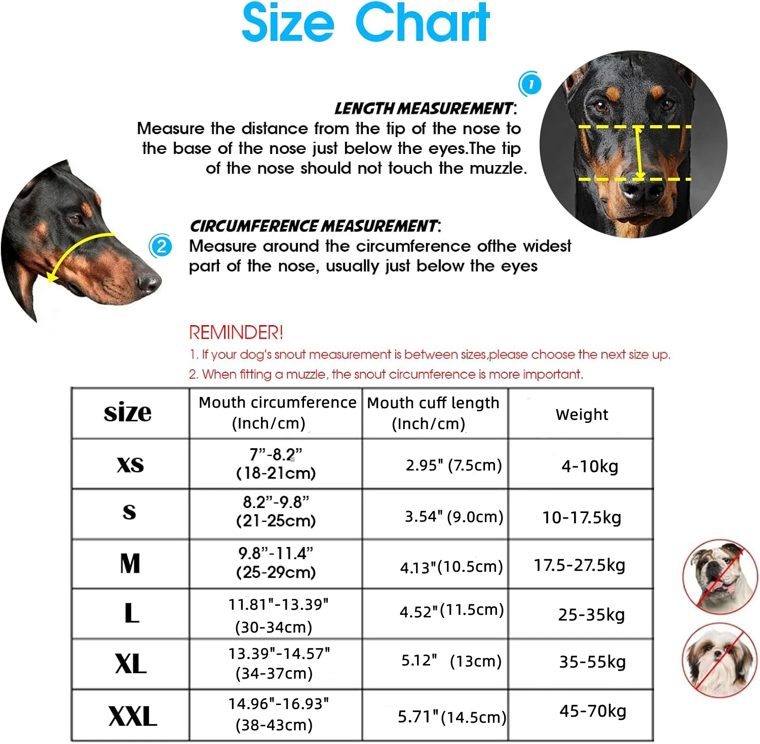 Dog Muzzle Breathable Basket Muzzles for Small Medium Large Dogs Adjustable Humane Cage Mouth Cover Allows Panting Drink - Image 6