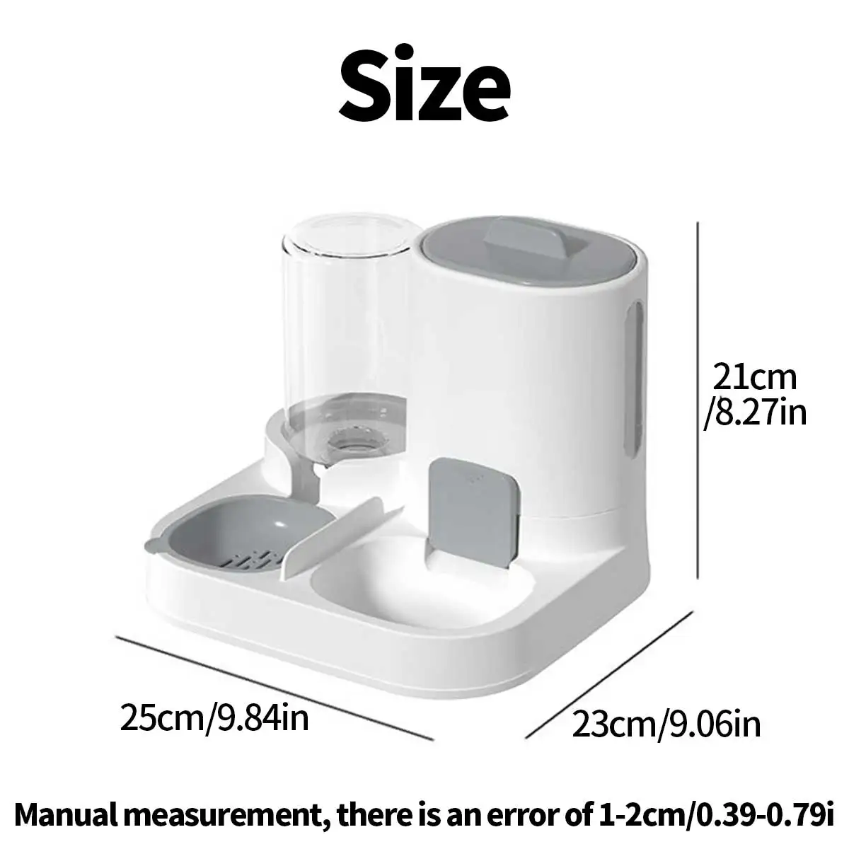 Feeder - Dual-purpose Drinking and Feeding Unit - Convenient, Simple, Large Capacity -Suitable for Small and Medium Dogs and cat - Image 2