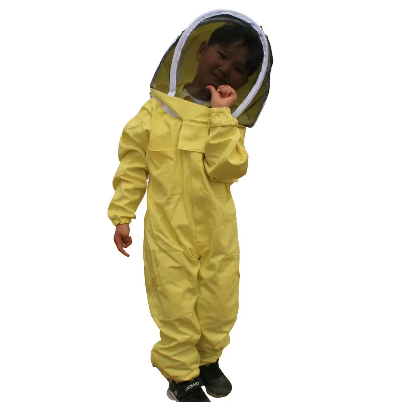 New Professional Ventilated Full Body Beekeeping Bee Keeping Suit with Leather Gloves Green Color Child Beekeeping Protective - Image 8