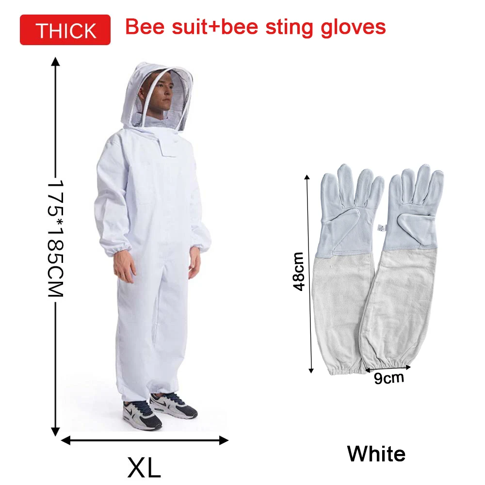 Full Body Beekeeping Clothes Professional Beekeepers Clothes Protection Beekeeping Suit Safty Veil Unisex Children Protective - Image 8