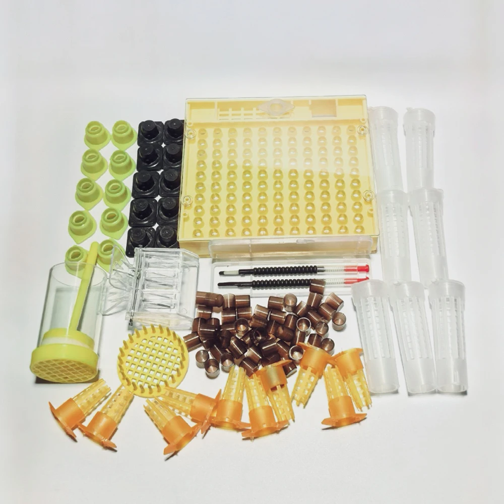 Professional Bee Queen Rearing Starter Kit - Includes Plastic Brown Cell Cups, Queen Cages, Room Cups, and Essential Beekeeping - Image 6