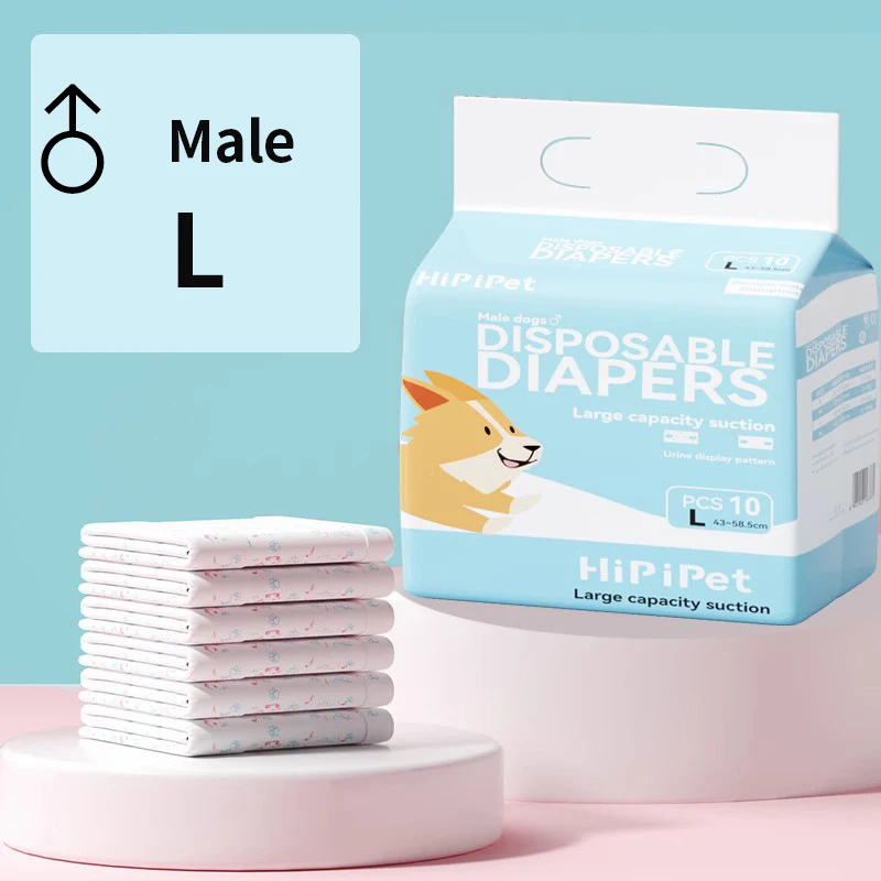 10Pcs Disposable Pet Diapers for Males Females Dogs Absorbent Doggy Disposable Underwear Physiological Pants for Dogs Puppy - Image 10