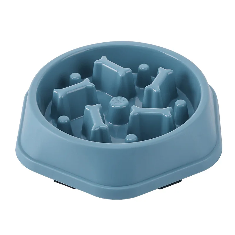 Pet Cat Dog Slow Food Bowl Fat Help Healthy Round Anti-choking Thickened And Non-slip Multiple Colors Shapes - Image 25