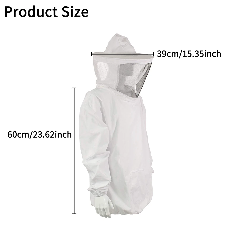 Full Body Beekeeping Clothes Professional Beekeepers Clothes Protection Beekeeping Suit Safty Veil Unisex Children Protective - Image 2