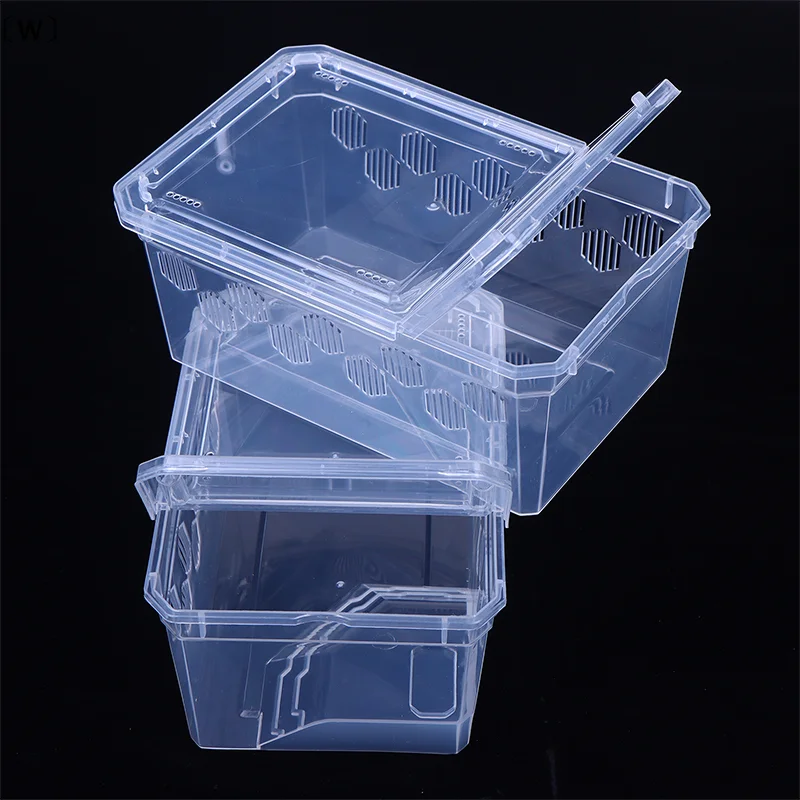 〔W〕Reptile Tank Insect Spiders Tortoise Lizard Plastic Transparent Reptile Breeding Box Vivarium With Balcony Feeding Supplies - Image 6