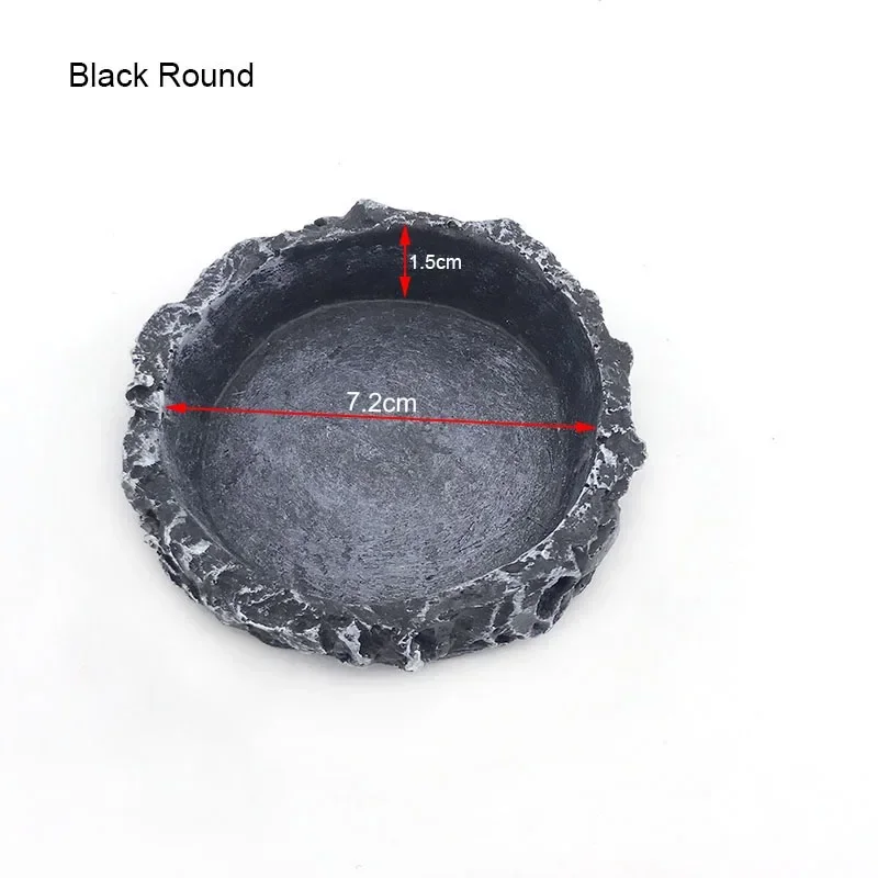 Pet Reptile Feeder Bowl Resin Aquarium Basin Food Water Pot Reptile Turtle Tortoise Scorpion Lizard Crabs Supplies Dropshipping - Image 14