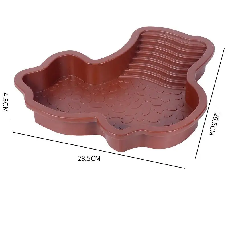 Reptiles Water Dish With Anti-Slip Imitation Rock Ladders Food Water Bowl For Turtle Lizards Gecko Small Pet Supplies - Image 14