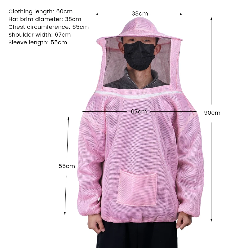 Beekeeping Apiculture Clothes Professional Beekeepers Clothes Protection Beekeeping Suit Safty Veil Unisex Children Protective - Image 3