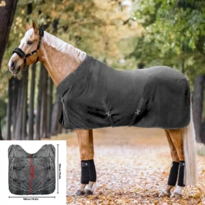 Horse Protective Warm Clothing Soft Thickened Flannel Mosquito Insect Blanket Comfortable Cold Weather Horse Gear