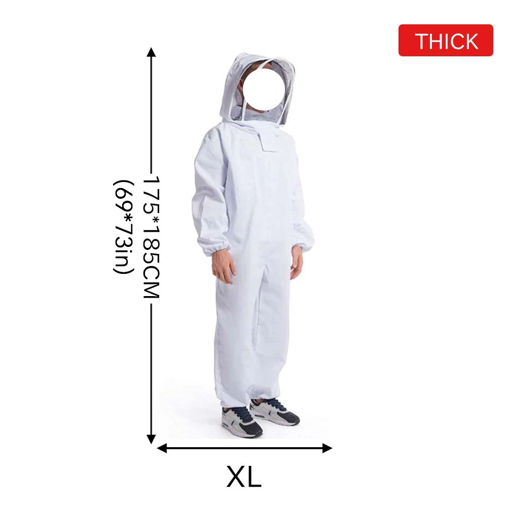 Full Body Beekeeping Clothes Professional Beekeepers Clothes Protection Beekeeping Suit Safty Veil Unisex Children Protective - Image 9