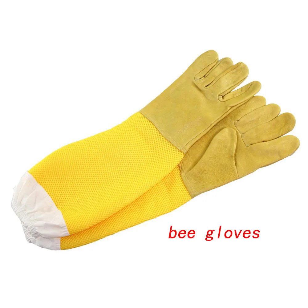 Beekeeper 3D Breathable Cloth Protection Long Sleeve Coverall Gloves Suit Extra Beekeeping Bee Farm Tools Supplies - Image 9
