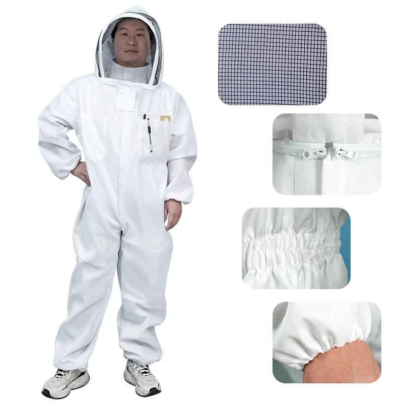 1pc Full Body Beekeeping Clothes Professional Beekeepers Clothes Protection Professional Beekeeping Suit Safty Veil Unisex - Image 5