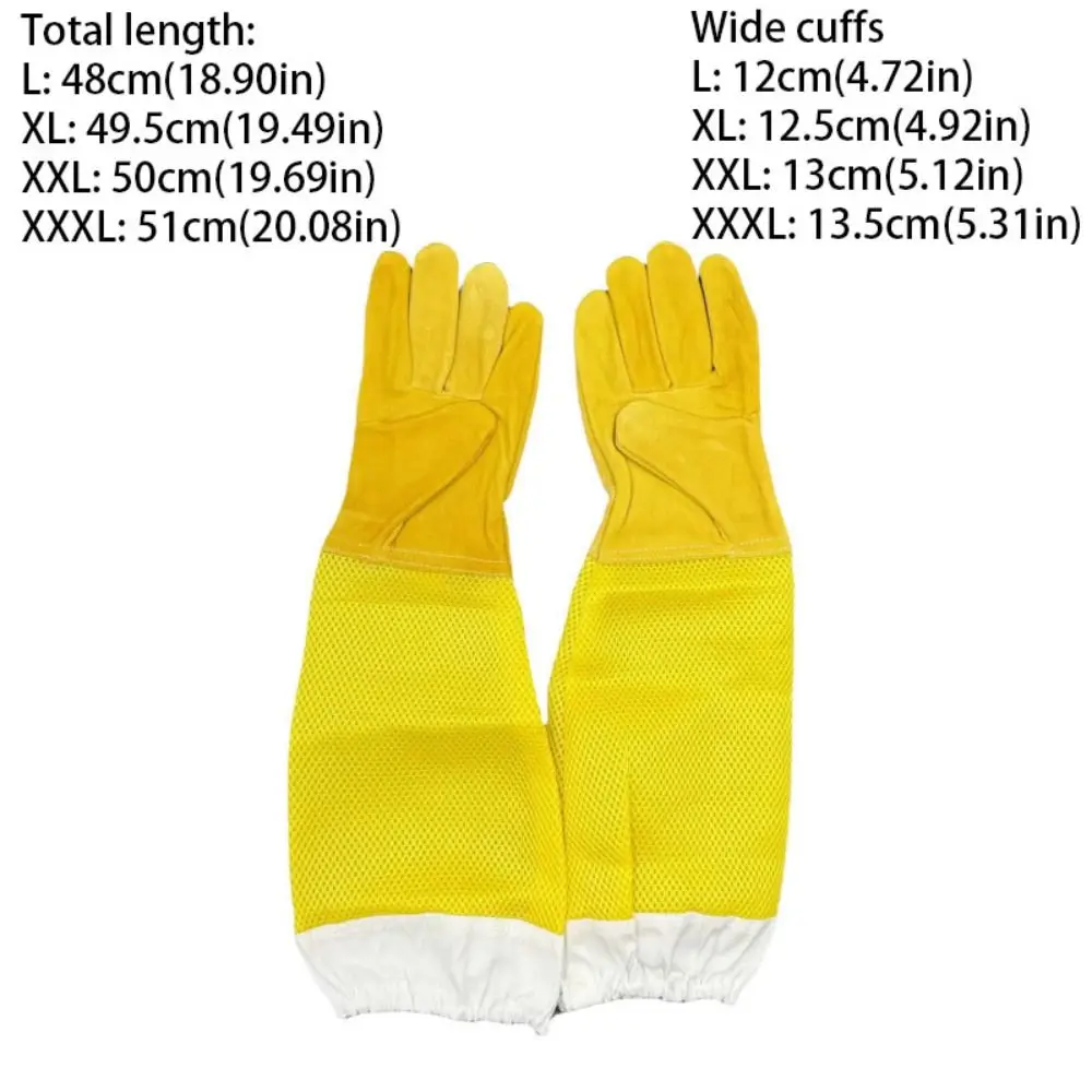 Beekeeper Gloves Protective Sleeves Ventilated Professional Anti Bee for Apiculture Beekeeper Prevent Beehive tools - Image 4
