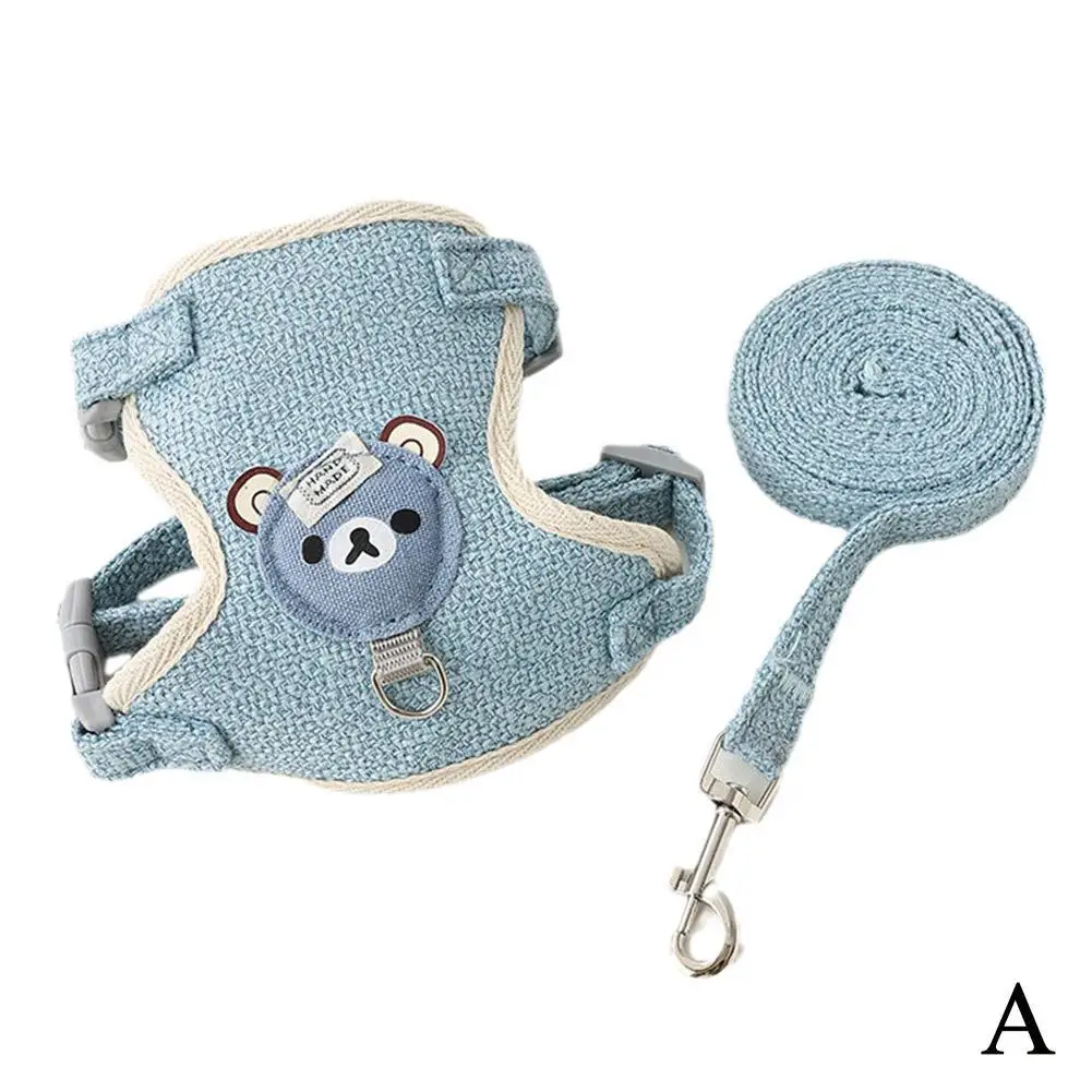 Lovely Small Pet Vest Chest Strap Dog Leash Traction Rope Walking Dog Cat Bunny Vest Harness Poodle Collar Leash Dog Accessories - Image 7