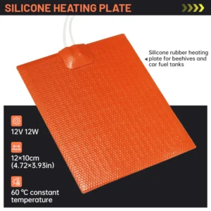 12V 12W Heater Parts Hive Electric Heaters' Plate Save Honey Beekeeper Bee keeping Equipment Heaters Parts 12x10cm