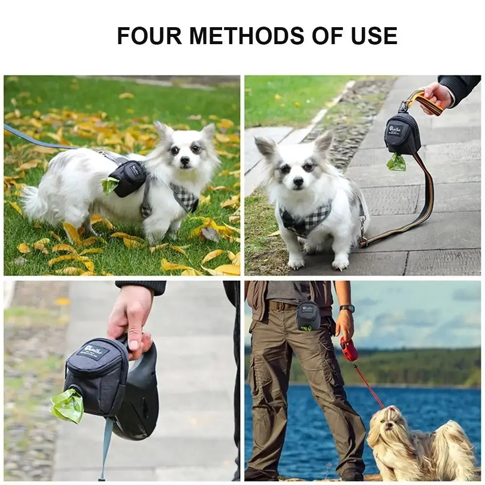 Portable Pet Dog Training Treat Pouch Multifunction Garbage Storage Puppy Snack Reward Waist Bag Durable Dog Poop Dispenser - Image 4