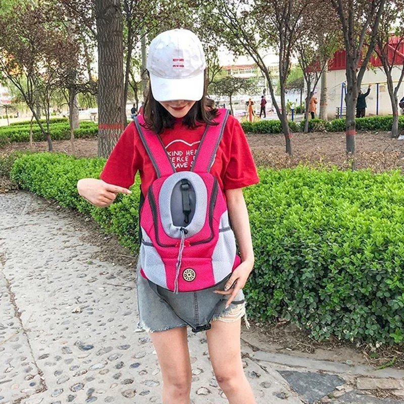 Pet Backpack for Small Medium Dogs Pet Dog Transport Backpack Travel Breathable Dog Carrier Puppy Carrier Pets Carrying Supplies - Image 3
