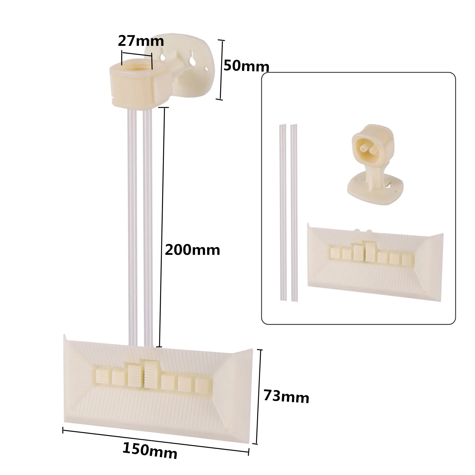 New Beekeeping Feeder Feeding Inside Beehive Plastic Honey Sugar Feed Trough Bee Tool Supplies Bee Feeder Beekeeper Tool 1Pc - Image 2