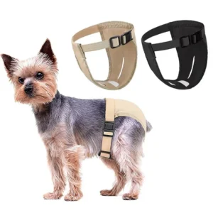 Female Dog Heat Panties for Small Medium Large Dogs, Adjustable Waist Pet Menstrual Sanitary Physiological Pants Reusable Diaper