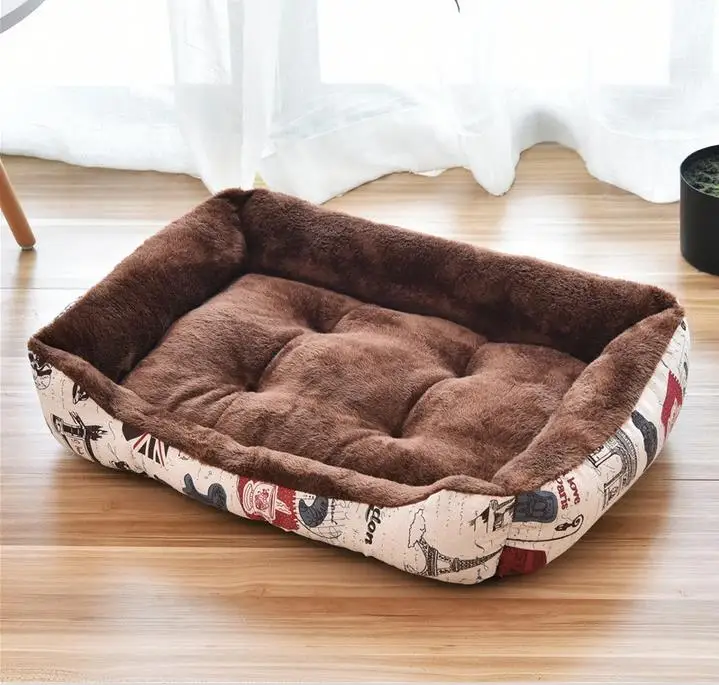 Pet Large Dog Bed Warm House Candy-colored Square Nest Pet Kennel For Small Medium Large Dogs Cat Puppy Plus Size Dog Baskets - Image 27