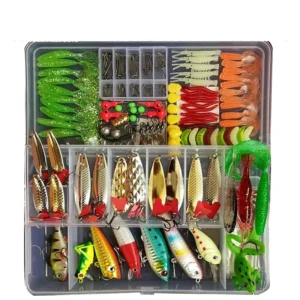 Fishing Lures Set Hard Artificial Wobblers Metal Jig Spoons Soft Lure Fishing Silicone Bait Fishing Tackle Accessories Pesca