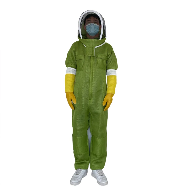 Beekeeper 3D Breathable Cloth Protection Long Sleeve Coverall Gloves Suit Extra Beekeeping Bee Farm Tools Supplies - Image 6