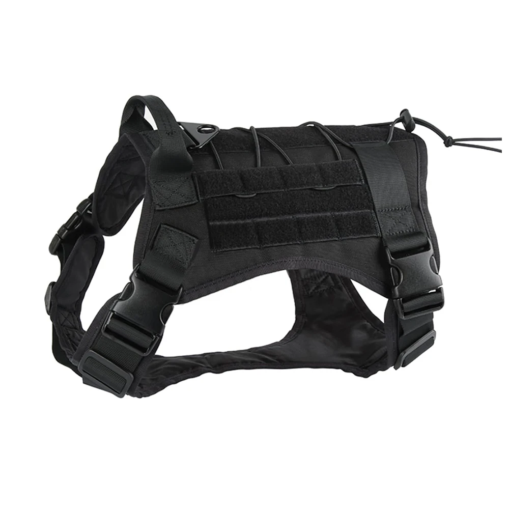 Tactical Dog Harness for Large Pet Harness No-Pull Service Vest Adjustable Military Dog Vest for Training Hunting Walking - Image 9