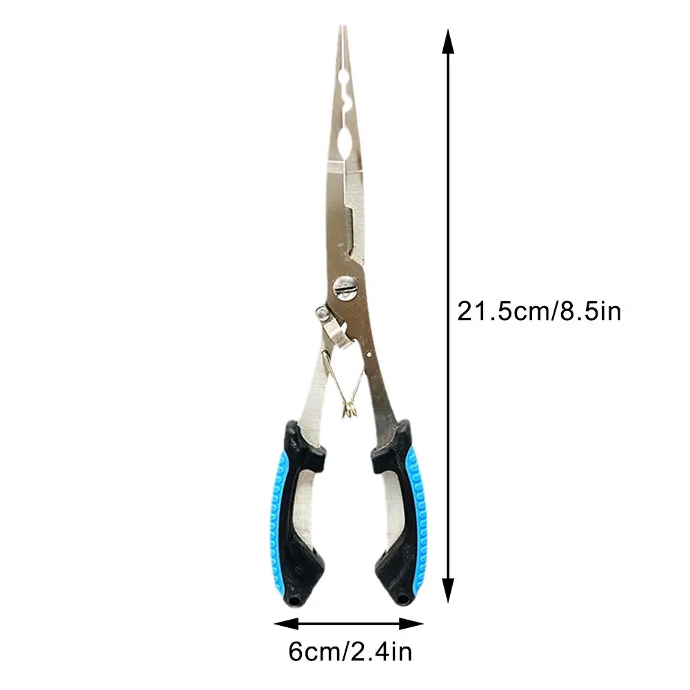 Fish Pliers Ergonomics Anti-slip High-strength Multifunctional Cut Fishing Line Fishing Tied Hooks Pliers Angling Equipment - Image 6