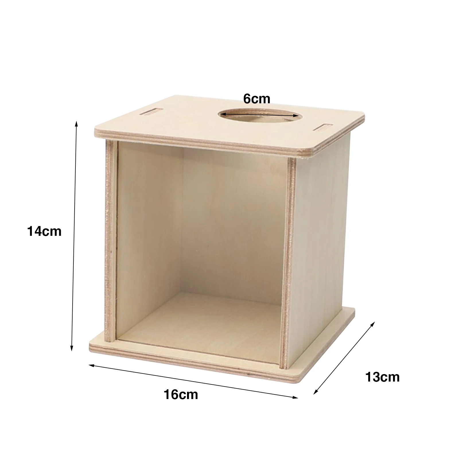 Wooden Hamster Cage Shelter Hutch Bed Hamster Digging Box Visible Wood Shower Room Sand Bath Box for Gerbils Chinchillas - Image 8