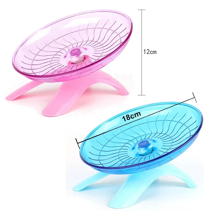 Pet Hamster Running Wheel Mute Flying Saucer Steel Axle Wheel Running Disc Toys Cage Small Animal Hamster Accessories - Image 4