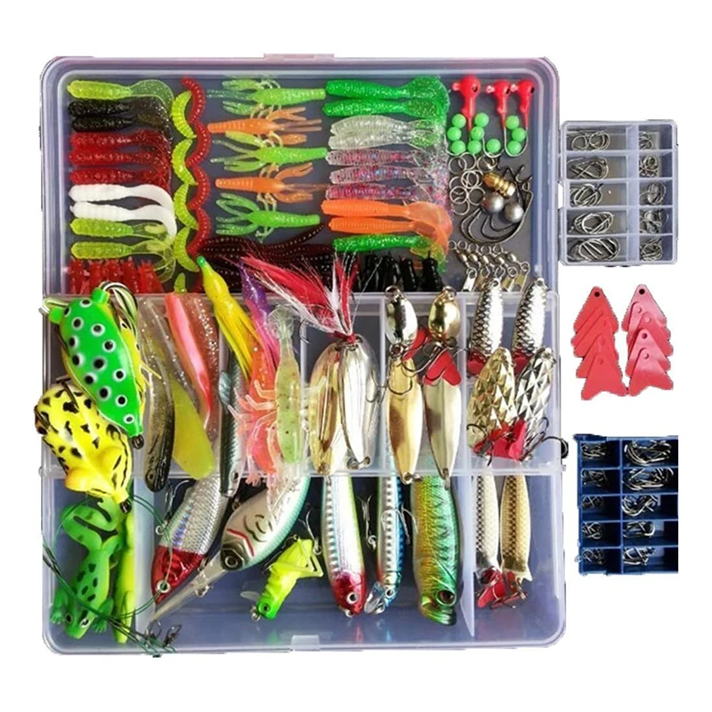 Kit Fishing Lures Set Hard Artificial Wobblers Metal Jig Spoons Soft Lure Fishing Silicone Bait Fishing Tackle Accessories Pesca - Image 11