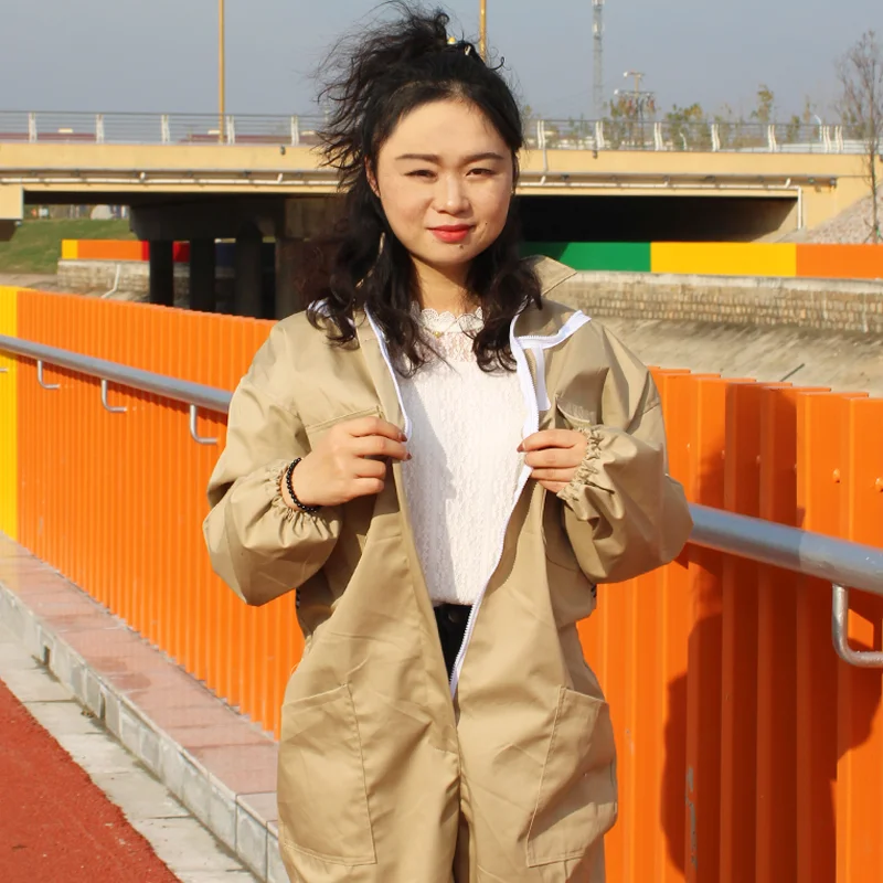 Beekeeping Suit Khaki Beekeeper Clothing Equipment Honeybee Overalls Accessories Apiculture Costume Tools Garden Supplies - Image 2