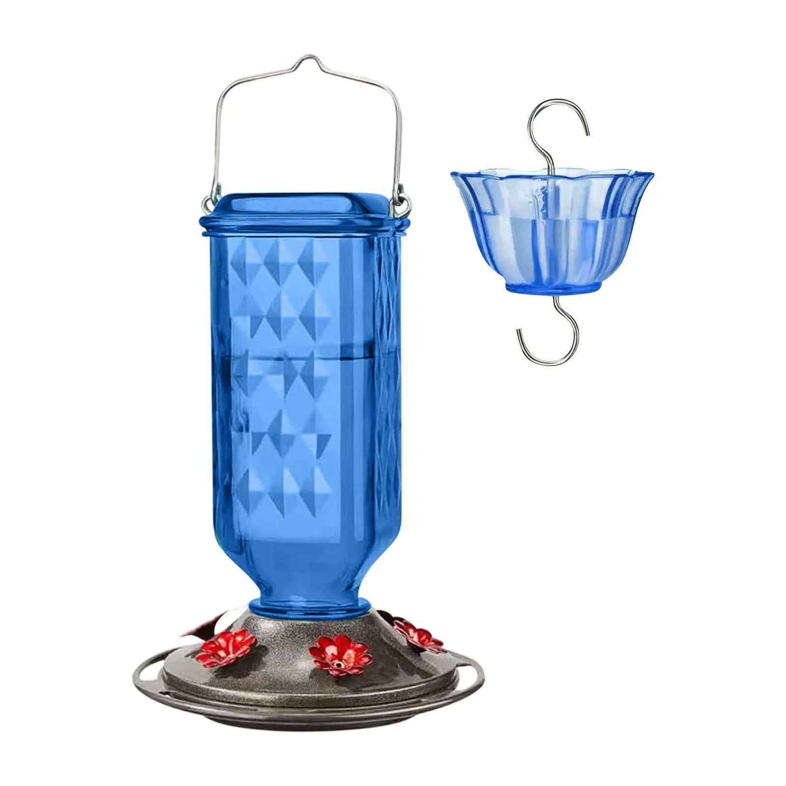 Glass Hanging Hummingbird Feeder Ant-Proof Bird Feeder Outdoor Garden Hanging Decorations Unique Gift For Parents - Image 5