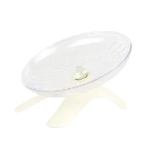 Transparent Hamster Flying Wheel Steel Axle Quiet Operation Hamster Running Wheel Plastic Stable Base Running Disc Toy