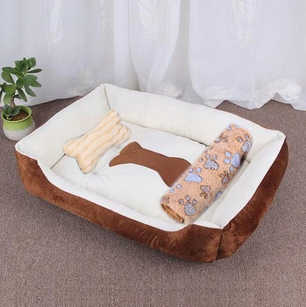 Pet Large Dog Bed Warm House Candy-colored Square Nest Pet Kennel For Small Medium Large Dogs Cat Puppy Plus Size Dog Baskets - Image 17